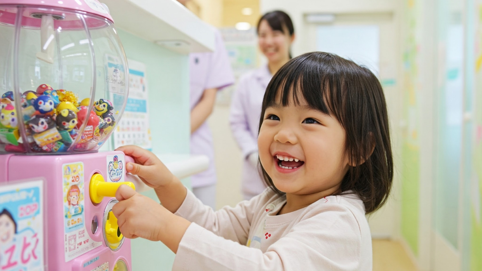 治療ご褒美ゲットの様子の画像