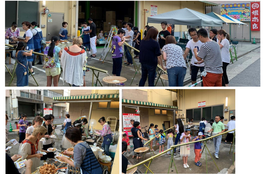 従業員と従業員の家族向けイベント「流しそうめん大会」開催。