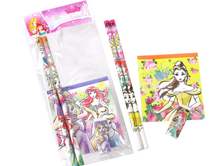 50景品 ディズニープリンセス 4点文具セット 堀商店 景品 販促品 お祭り用品の激安販売
