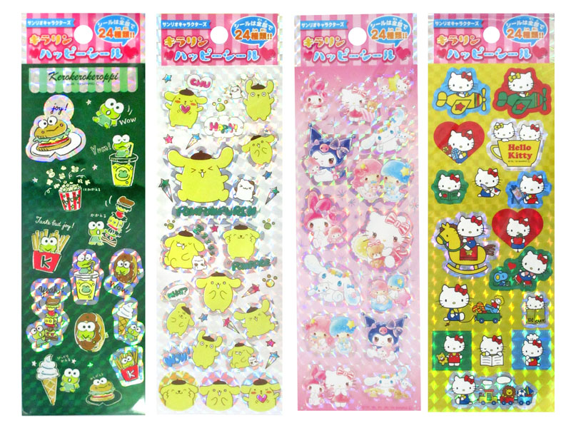 50景品 サンリオキャラクターズキラリンハッピーシール24付|【堀 50景品 サンリオキャラクターズキラリンハッピーシール24付|【堀