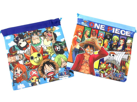 ワンピース 巾着 ワンピース ONE PIECE 巾着袋 きんちゃくポーチ 百獣海賊団 少年ジャンプ ケイカンパニー 新学期準備雑貨 小物入れ 小学校 幼稚園  アニメキャラクター グッズ メール便可 シネマコレクション | キャラクターのシネマコレクション