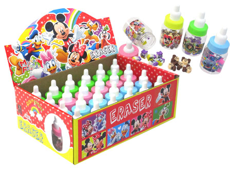 50景品 ディズニー 哺乳瓶ボトル入り消しゴム|【堀商店】景品・販促品