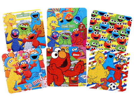 セサミストリート パズル レア★レトロ アメリカンビンテージ セサミストリート木製パズル1970年代