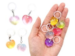 50景品　ラメ入りぷっくりハートワンポイント...のサムネイル画像