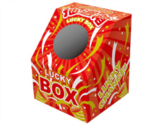くじ備品　斜め型抽選箱　LUCKY BOXのサムネイル画像