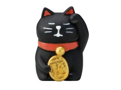 concombre うとうと招き猫　黒猫のサムネイル画像