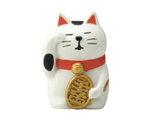 concombre うとうと招き猫　三毛猫のサムネイル画像