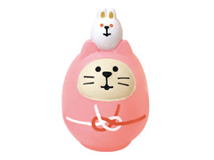 concombre 開運カラー猫だるま  桃のサムネイル画像