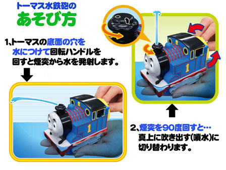 キャラ玩具 きかんしゃトーマス おふろでクルクル水てっぽう