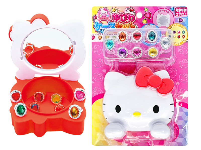キャラ玩具　ハローキティ　ゆびわケースセットのサムネイル画像