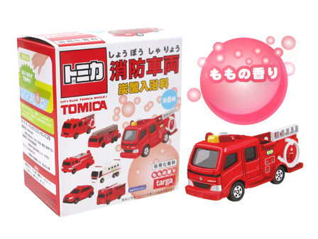 キャラ玩具　トミカ消防車両　炭酸入浴料のサムネイル画像