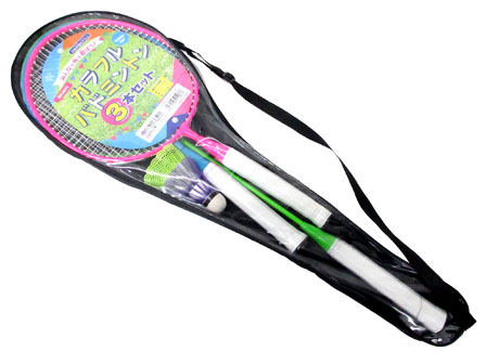 スポーツ玩具 カラフルバドミントン3本セット 堀商店 景品 販促品 お祭り用品の激安販売