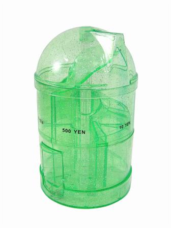 男女共用おもちゃ 不思議な貯金箱 グリーン 堀商店 景品 販促品 お祭り用品の激安販売