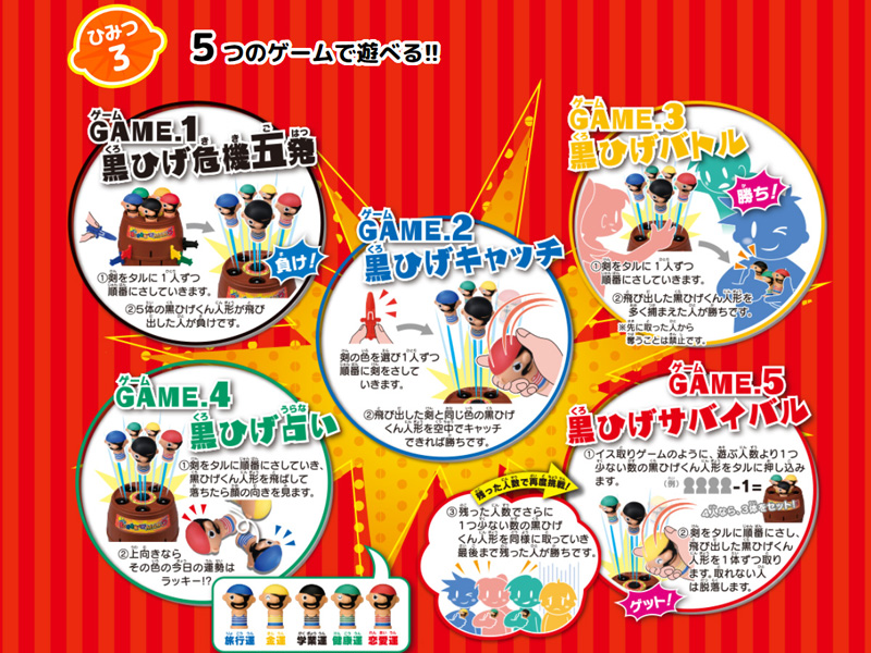 ゲーム 超飛び黒ひげ危機一発 MAX5|【堀商店】景品・販促品