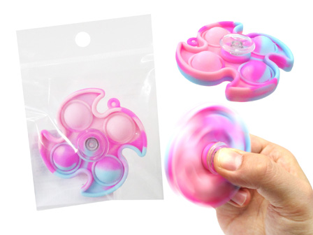 プッシュポップポコポコスピナー手裏剣 レインボー|【堀商店】景品