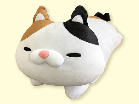 ピコピコにゃんこぬいぐるみ 三毛（しっぽ可動タイプ）|【堀商店】景品