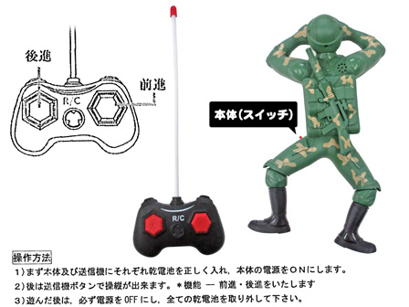 Amazon.co.jp: ミリタリーエリートフォース！ほふく前進する兵隊ラジコン！ : おもちゃ