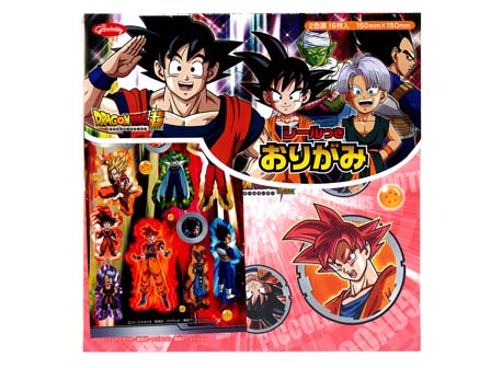 おりがみ ドラゴンボール超 シール付おりがみ 堀商店 景品 販促品 お祭り用品の激安販売