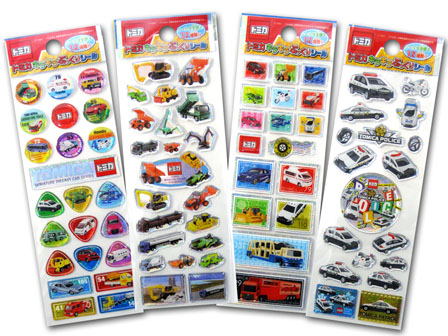 100景品 トミカキラキラぷっくりシール|【堀商店】景品・販促品