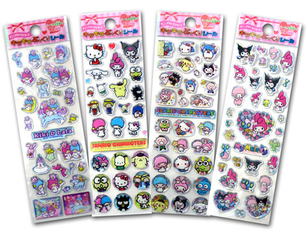 【2004年物!!】サンリオ シールパック100枚入＋キキララシールパック 2004年 レア 平成レトロ サンリオ キキララ シールパック 小56枚 大1枚