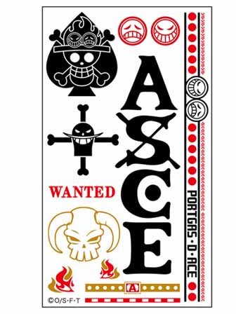 100景品 【大特価】アクセサリーシール ワンピース(ポートガスDエース