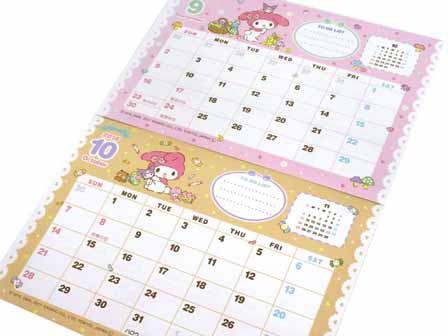 100景品 A4壁掛けカレンダー2018 マイメロディ|【堀商店】景品・販促品