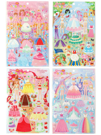 100景品 おきがえBIGシール プリンセス|【堀商店】景品・販促品