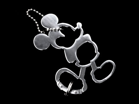 100景品 【大特価】ミッキー 全身カラビナ シルバー|【堀商店】景品