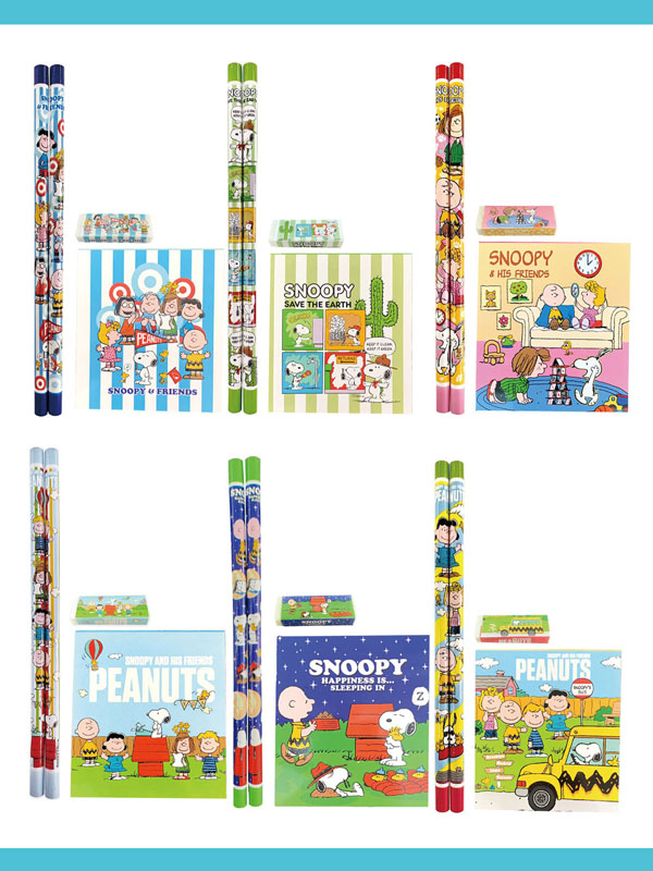 100景品 スヌーピー ラブリー4点文具|【堀商店】景品・販促品・お祭り