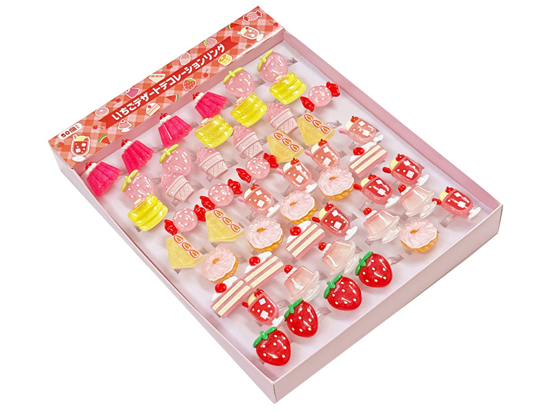 100景品 いちごデザート デコレーションリング|【堀商店】景品・販促品