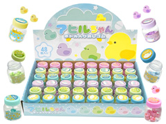 100景品　アヒルちゃんボトル入り消しゴムのサムネイル画像
