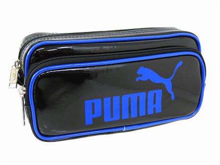 スポーツ文具 プーマ エナメルダブルペンケース コバルトブルー|【堀
