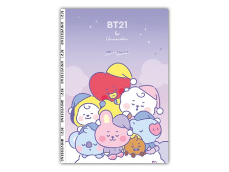  ロゴテープ方眼ノート　BT21　10554...のサムネイル画像