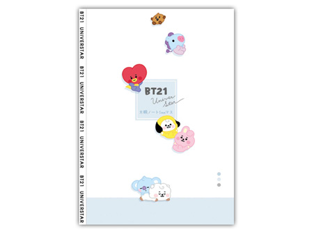 ロゴテープ方眼ノート　BT21　105549...の画像