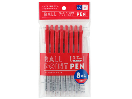 日刊スポーツ　ボールペン　赤　4本セット アスクル ノック式ゲルインクボールペン 0.4mm 赤 10本 AJJS15-R