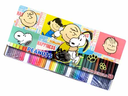 50色いろえんぴつ スヌーピー：コマワリ|【堀商店】景品・販促品