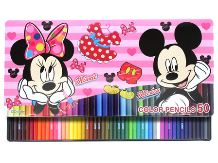 ディズニー 50色いろえんぴつ ミッキー＆ミニー|【堀商店】景品・販促