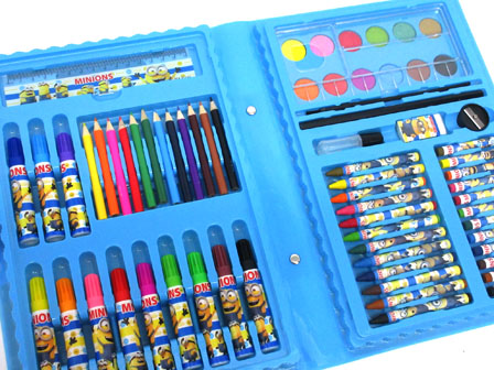 キャラ文具 ミニオンズ 68Pcsアートパーティ ブルー|【堀商店】景品