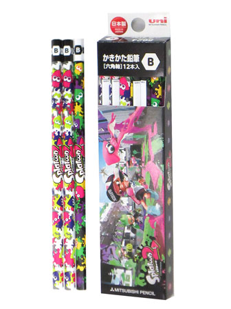 キャラ文具 スプラトゥーン2 21 かきかた鉛筆 B 紙箱入 堀商店 景品 販促品 お祭り用品の激安販売