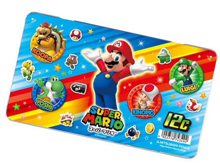 キャラ文具 スーパーマリオ 色鉛筆12色880級(2017)|【堀商店】景品