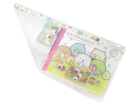 文具セット すみっコぐらし ミニメモセット お弁当消しゴムver(柄選べ