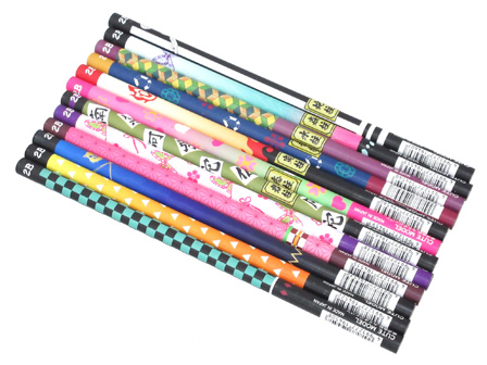 鬼滅の刃 鉛筆 2B：12柄アソートセット|【堀商店】景品・販促品