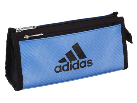 スポーツ文具 Adidas ソフトペンケース Pt 1400 青 黒 堀商店 景品 販促品 お祭り用品の激安販売