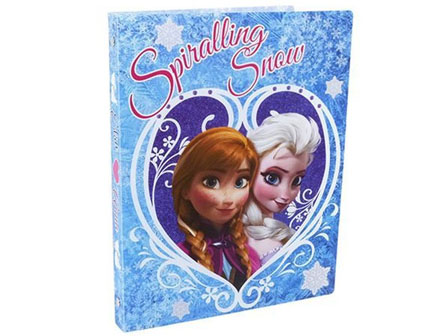 キャラ文具 【大特価】26穴バインダー アナと雪の女王 ブルー|【堀商店