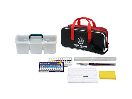 【MN】通園通学グッズ　7点セット 学童文具 サクラ水彩セットメッシュR7 ブラック|【堀商店】景品・販促