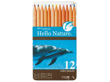学童文具　缶入り色鉛筆ハローネイチャー12色...のサムネイル画像