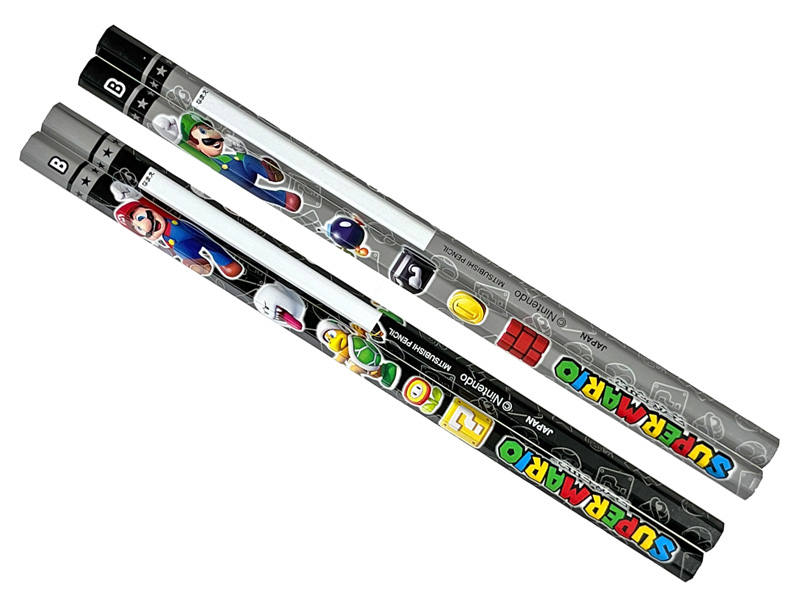 キャラ文具 スーパーマリオ【2024】 かきかた鉛筆B 紙箱|【堀商店