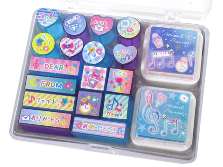 ファン雑貨 スタンプセット 35354：ミュージカルプリンセス|【堀商店
