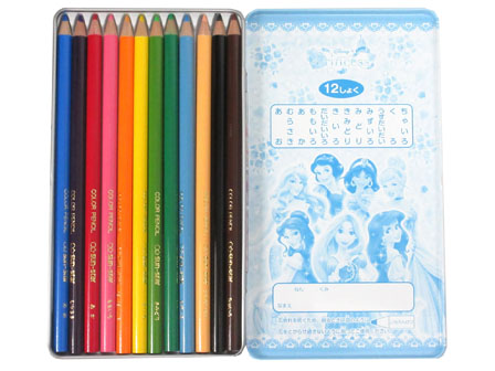 キャラ文具 ディズニープリンセス 19 色鉛筆 12色 堀商店 景品 販促品 お祭り用品の激安販売