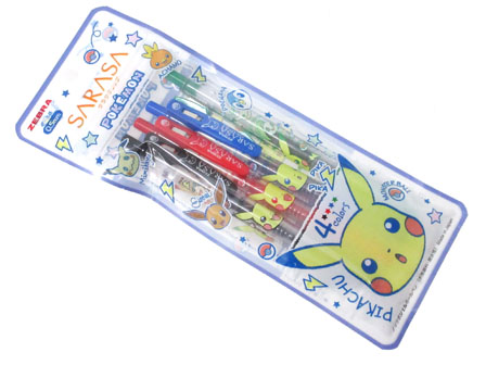 キャラ文具 Sarasaクリップ 4色セット ポケットモンスター A 堀商店 景品 販促品 お祭り用品の激安販売